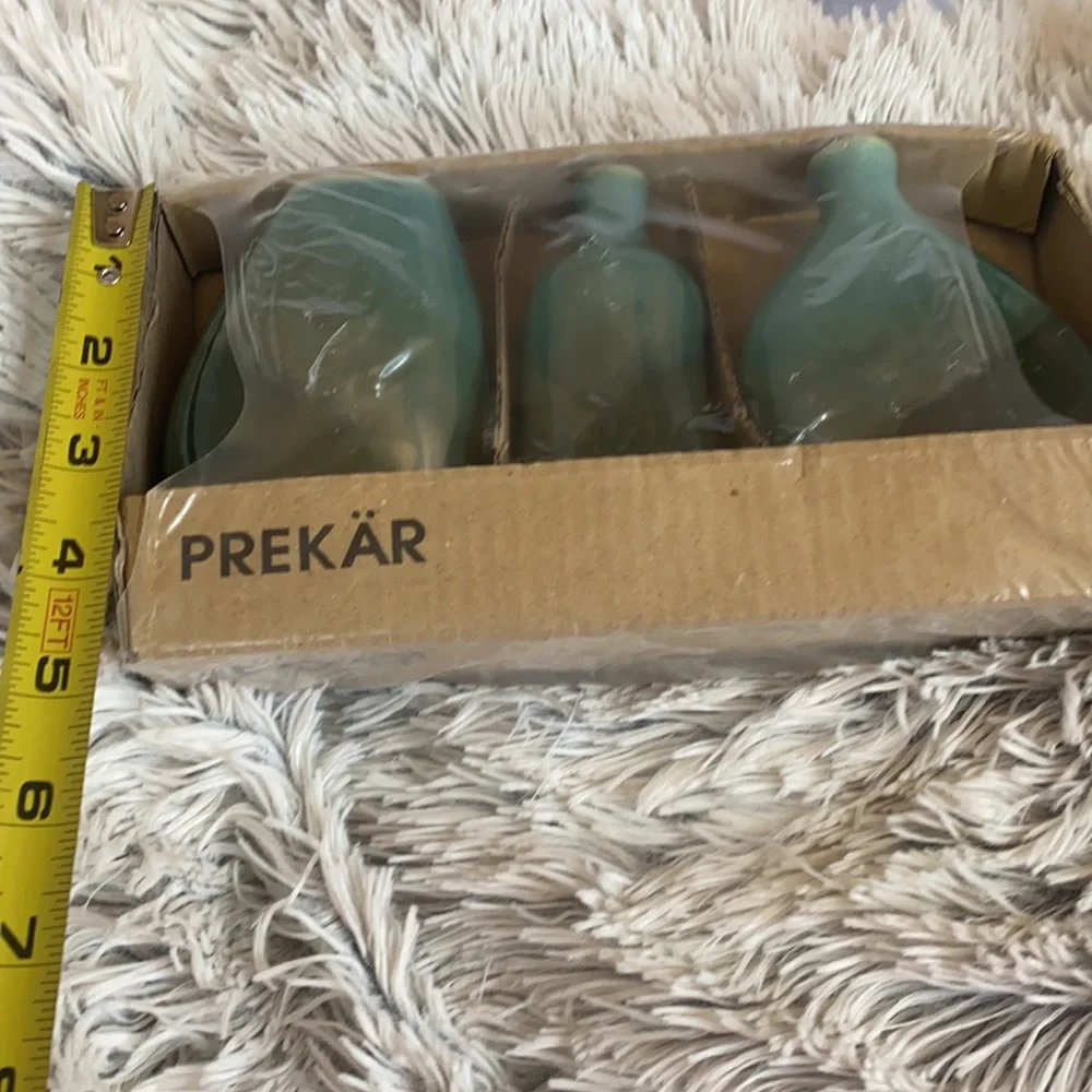 Ceramic small vases set of three brand IKEA NIB